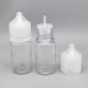 30ml PET Plastic Packaging Empty Plastic Cap Liquid Oil  Squeeze Dropper Bottle With Childproof Cap