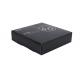 Black Coated Paper Magnet Folding Custom Hat Boxes With Logo Rectangle