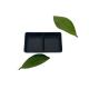 Matte Black Camping Melamine Sauce Dish Double Lattice Soy Sauce Dishes FDA