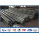 HDG Galvanized Steel Pole 3.5m ~ 15m Height galvanized metal tube