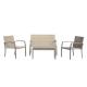 4 Piece Durable Multiple Colors Chair Rattan Outdoor Dining Set CE Approval