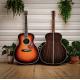 Custom Dark Brown Burst Solid Wood OM-42 / 45 Style Acoustic Guitar