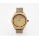 Couple Wood Minimalist Leather Watch 40mm Leather Band Watches Womens