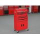 ISO9001 24 Inch Red Color Garage Metal Tool Cabinet + Tool Chest Combo