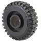 6 Inch Red Cast Iron Black Rubber Wheel