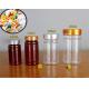 100ml 150ml 200ml Amber Plastic Pill Bottles With Cap Transparent