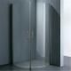 Curved Shower Tempered Glass Door Frameless 12mm For Decoration