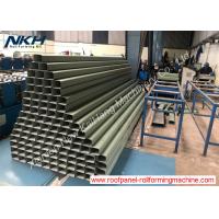 Professional Downpipe Roll Forming Machine PLC Control With Elbow / Crimping