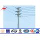 Philippine NPC 50FT - 70FT Electric Galvanised Steel Poles For Power Transmission