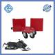 V Type 1500 Pounds Snowmobile Moving Cart Dolly Casters Rubber Cover