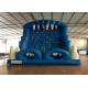 Blue Rock Climbing Bounce House 6 X 4m , Commercial Inflatable Ladder Climb