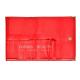 Red Snap Closure 9 Slots Leather Makeup Brush Roll Beauty Cosmetics Tool Bag