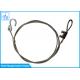 Diameter 1.5 mm Stainless Steel Wire Rope Safety Lanyards With S Hook