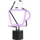 Coffee Cup 14x8 Neon Light Desk Lamp 130V Ac Handblown Glass Dercoration