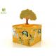 Innovative Corrugated Cardboard POS Display Boxes Movable Tree Light Weight
