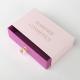 2mm Thick Cardboard Light Pink Glitter Cosmetic Packaging Box Logo Printed