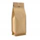 16oz 1lb Kraft Stand Up Side Gusset k Paper Bag With Pull Tab Zipper