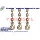 USA Standard Steel Link Chain With Hooks