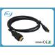 Video Black HDMI Computer Extension Cables with 24K Gold Plated High Strength