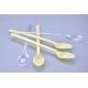 18.5 cm Long Handle disposable Plastic party Spoons 7'' in clear or beige color