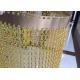 Plain Woven Silver Black Gold Red Blue Aluminum Chain Link Mesh Wire Decorative Fence 2 Mm