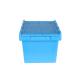 Rectangle Stackable Collapsible Plastic Moving Boxes Plastic Moving Crates With Lid