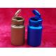 Full Set Colored Pill Bottles , Flip - Top Cap Plastic Capsule Containers Easy To Open / Close