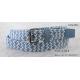 Blue / White Braided Kids Elastic Belts For Boys Old Silver Roller Buckle Available