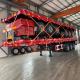 LED Light 3 Axles 4 Axles Heavy Duty Flatbed Semi Trailer for Container 12500x2500x1650mm