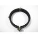 Black Rubber Ring Split Pipe Clamp For Tube System With Galvanized 80-400MM
