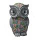 Owl Shaped Solar Powered Resin LED Lawn Light 5.4*3.2 Cm Polycrystalline Silicon