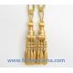 Fashion custom long tassel fringe trimming for curtain attractive tieback hanging ball