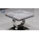 Qiancheng 24x24inch Sofa Side End Table 20mm Modern Marble Side Table