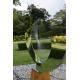 Mirror Polished Contemporary Round Outdoor Metal Art Sculpture For Garden