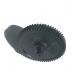 Helical Molded Plastic Gear Shaft Black Color For Music Instruction