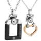 New Fashion Tagor Jewelry 316L Stainless Steel couple Pendant Necklace TYGN253