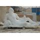 marble sculpture with sitting pose
