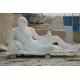 marble sculpture with sitting pose