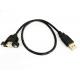 Mount pannel usb A Male to Female extension cable with screw
