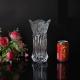 24CM Tall diamond pattern Vintage lage high Clear glass vases China wholesale supplier