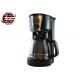 Black Bright 1250ml Drip Chome Coffee Machines 8-10 Cups Easy Cleaning 1 Year Warranty