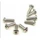 DIN Standard Stainless Steel Cross Slot Round Head Screws and Nuts Fasteners in