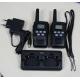 Topsung New pair PMR walkie talkies with lion batteries and dock charger