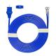 Blue PVC ESU Cable 2.3 Copper Tube To 3.2 Round Terminal Disposable Electrosurgical Cable