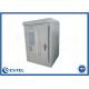 One Compartment DC48V Outdoor Telecom Enclosure Galvanized Steel Two Doors