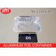 D5 Aluminium Foil Container Rectangle Shape 1300ml Volume 50 Micron Thickness