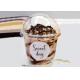 Sundae Disposable PET Cup For Pop-Pop Ice Cream Cake 360ml 12oz
