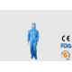 Liquid Repellent Disposable PPE Coveralls High Air Permeability With Hood