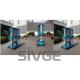 Aluminum Hydraulic Lift Platform , Blue Dual Mast Mobile Elevated Platform