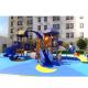 Galvanized Steel Plastic LLDPE Kids Outdoor Slide Anti Crack